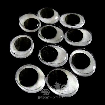 Oči oválné 15 mm / 10 ks