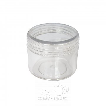 Krabička na korálky plastová, šroubovací 20 ml