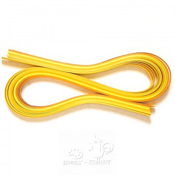 Papírové proužky na Quilling - žluto oranžová
