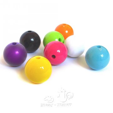 Korálky koule plast 20 mm