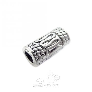 Kovový korálek váleček 10x5mm