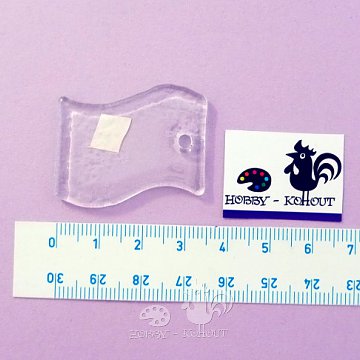 Sklíčka - VLNA široká 3,5 x 2,5 cm