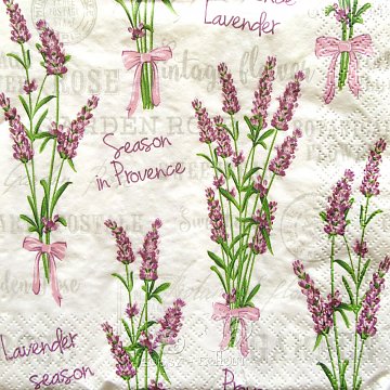 Ubrousek na decoupage - vzor 0116 levandule
