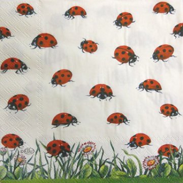 Ubrousek na decoupage - vzor 2209 berušky