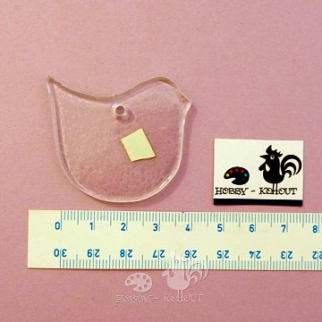 Sklíčka - PTÁČEK 4,5 cm
