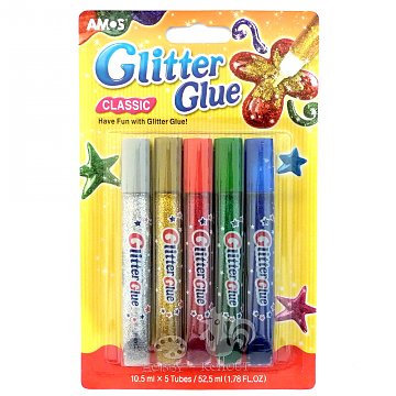 Glitrové lepidlo se třpytkami 5 x 10,5 ml