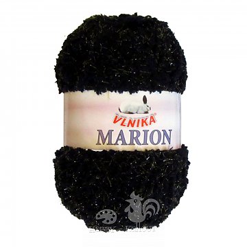 Příze Marion 100 g černá s leskem, poslední 1 kus