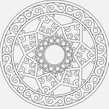 Mandala B 21x21 cm č. 13