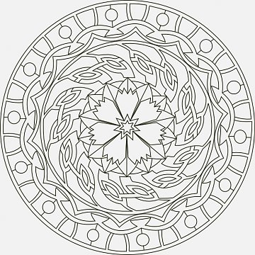 Mandala B 21x21 cm č. 5