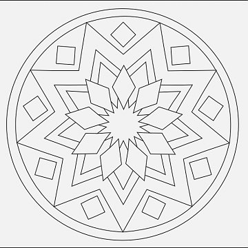 Mandala A 16x16 cm č. 1