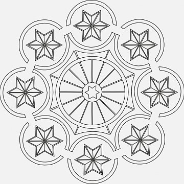 Mandala B 21x21 cm č. 65