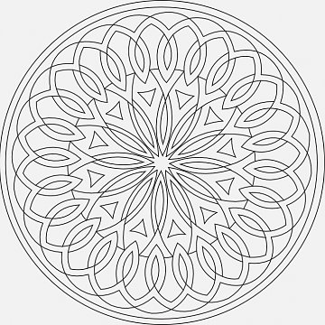 Mandala A 16x16 cm č. 62