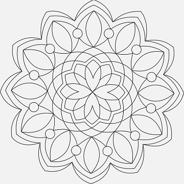 Mandala B 21x21 cm č. 56