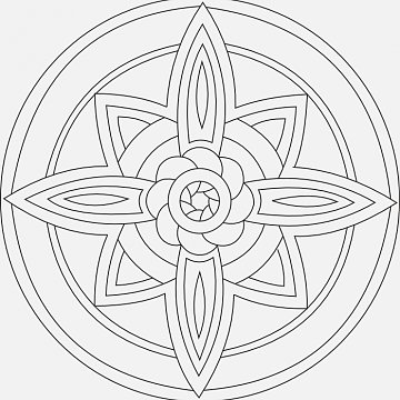 Mandala A 16x16 cm č. 63