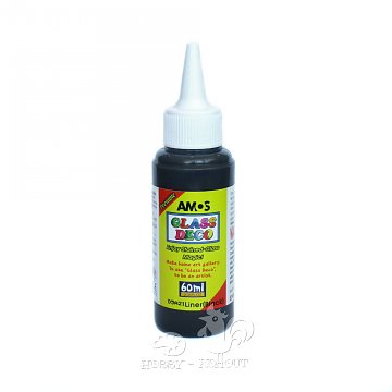 Kontura na sklo W.Color 60 ml - černá