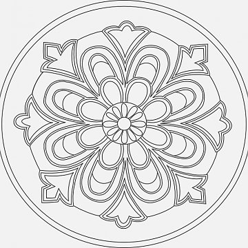Mandala A 16x16 cm č. 27