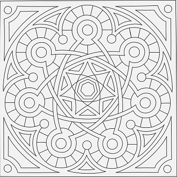 Mandala A 16x16 cm č. 12