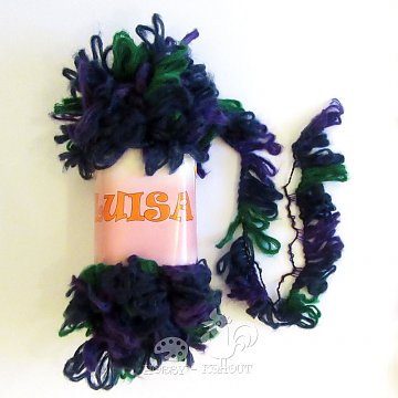Příze Luisa 100 g fialovozelená