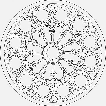 Mandala B 21x21 cm č. 32