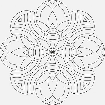 Mandala B 21x21 cm č. 64