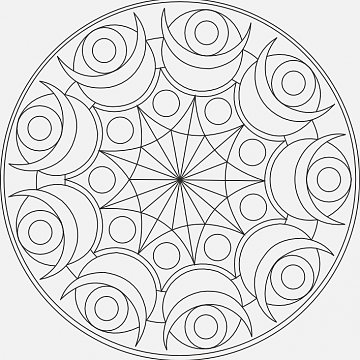 Mandala B 21x21 cm č. 68