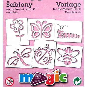 Šablony papírové - 6 ks Léto