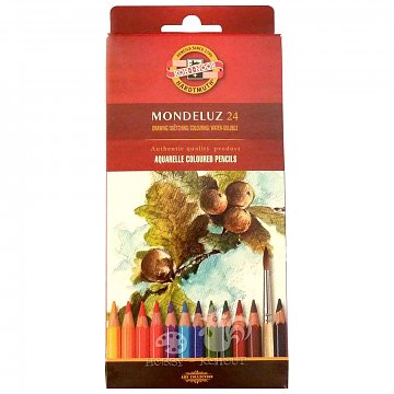 Akvarelové pastelky Mondeluz 24 ks