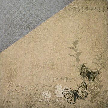 Papír scrapbook Vintage - motýli