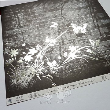 Papír scrapbook Vintage - ornament