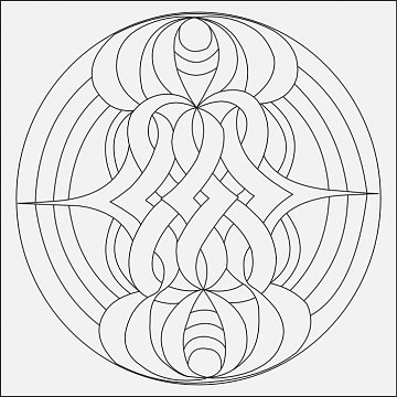 Mandala B 21x21 cm č. 40