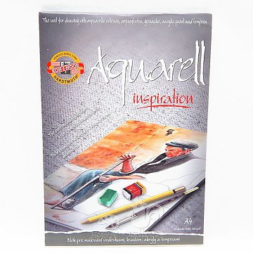 Blok Akvarel s nákresy A4, 10 listů 250 g