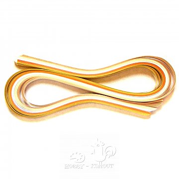 Papírové proužky na Quilling -  bílo béžová