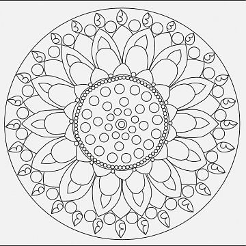 Mandala B 21x21 cm č. 4