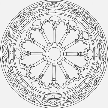 Mandala B 21x21 cm č. 33