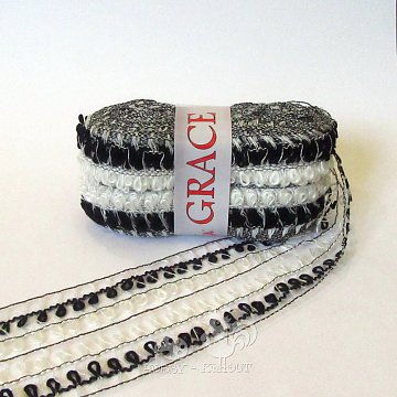 Příze Grace 100 g černobílá