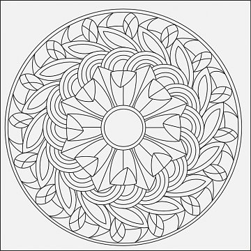 Mandala B 21x21 cm č. 6