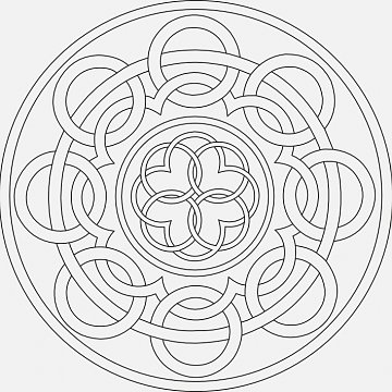 Mandala A 16x16 cm č. 70