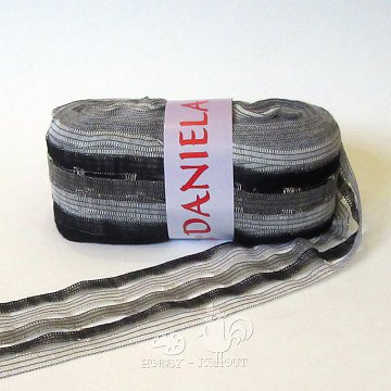 Příze Daniela 100 g černobílá