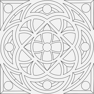Mandala B 21x21 cm č. 67