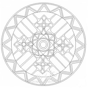 Mandala B 21x21 cm č. 10