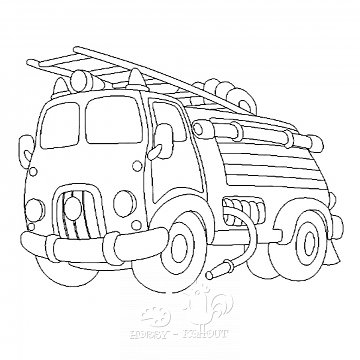 Obrázek pro děti B/A 2 hasičské auto