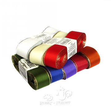 Stuha taft 25 mm / 10 m vánoční