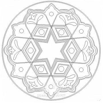 Mandala B 21x21 cm č. 43