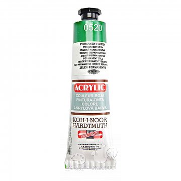 Akrylová barva 40 ml permanentní zelená