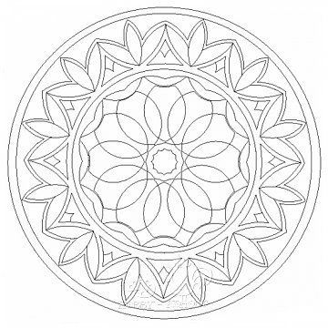 Mandala B 21x21 cm č. 60