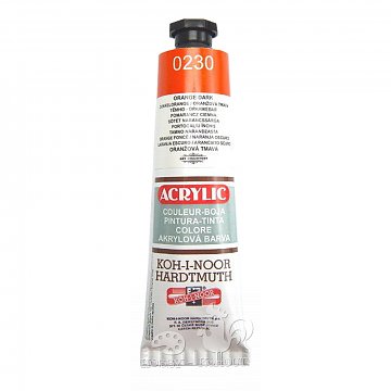 Akrylová barva 40 ml oranžová tm.