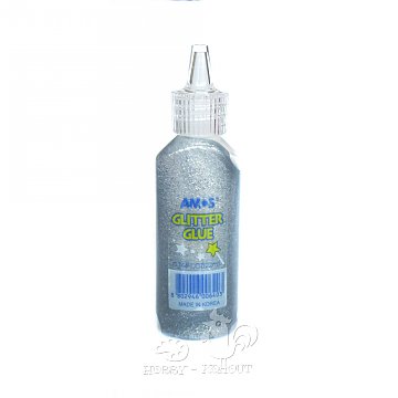 Glitrové lepidlo 22 ml stříbro