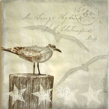 Ubrousek na decoupage - vzor 2012 racek
