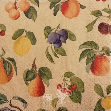Ubrousek na decoupage - vzor 2912 ovoce eco