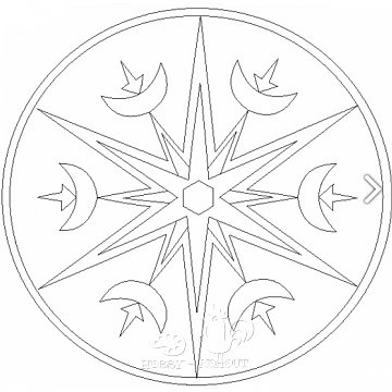 Mandala A 16x16 cm č. 58